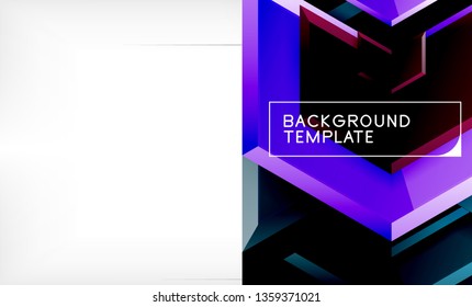 Techno arrow background, template design. Vector