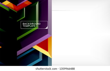 Techno arrow background, template design. Vector