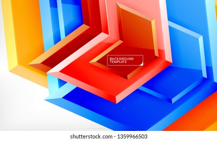 Techno arrow background, template design. Vector