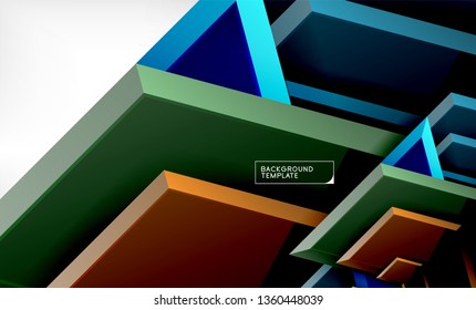 Techno arrow background, template design. Vector