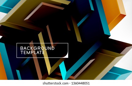 Techno arrow background, template design. Vector