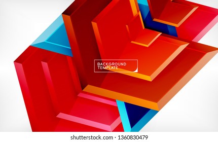 Fondo de flecha Techno, diseño de plantilla. Vector