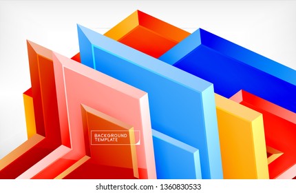 Techno arrow background, template design. Vector
