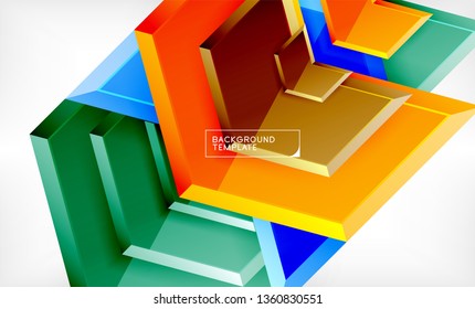 Techno arrow background, template design. Vector
