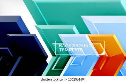 Techno arrow background, template design. Vector
