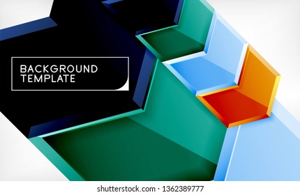 Techno arrow background, template design. Vector