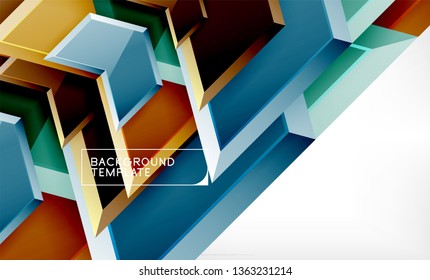 Techno arrow background, template design. Vector