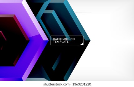 Fondo de flecha Techno, diseño de plantilla. Vector