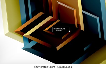 Techno arrow background, template design. Vector