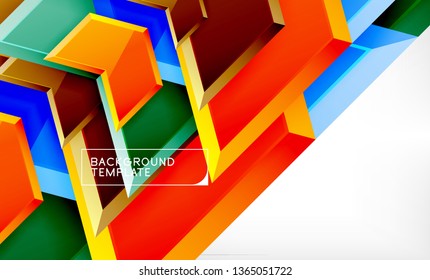 Techno arrow background, template design. Vector