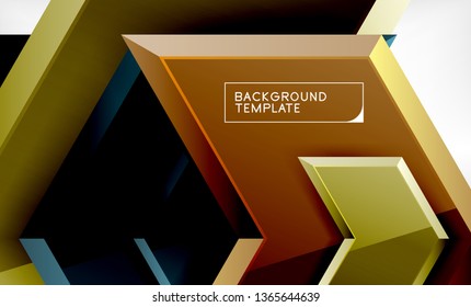 Techno arrow background, template design. Vector
