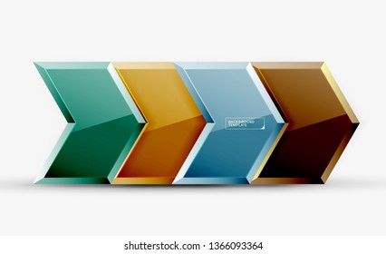 Techno arrow background, template design. Vector