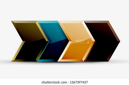 Techno arrow background, template design. Vector