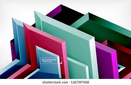 Techno arrow background, template design. Vector