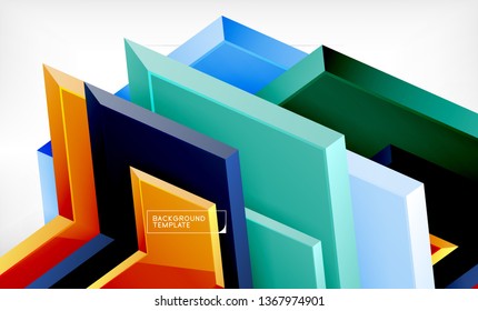 Techno arrow background, template design. Vector