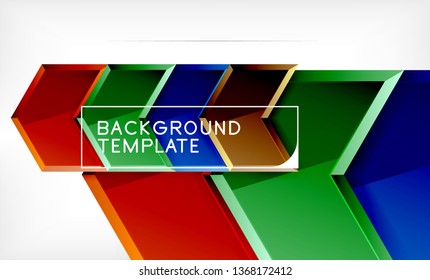 Techno arrow background, template design. Vector