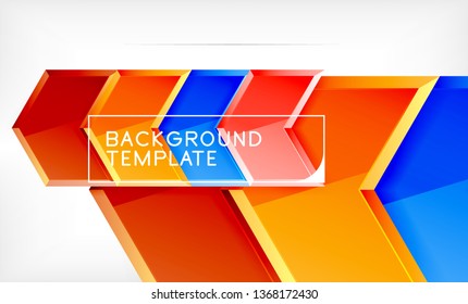 Techno arrow background, template design. Vector