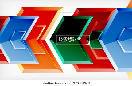 Techno arrow background, template design. Vector