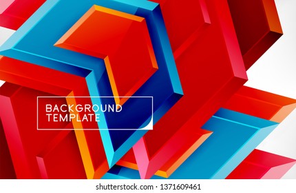 Techno arrow background, template design. Vector