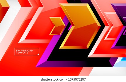 Techno-Pfeil Hintergrund, Vorlagendesign. Vektorgrafik