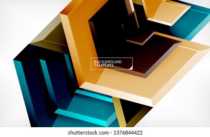 Techno arrow background, template design. Vector