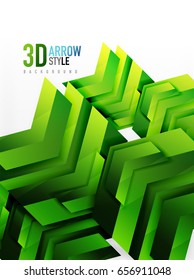 Techno arrow background, vector template design