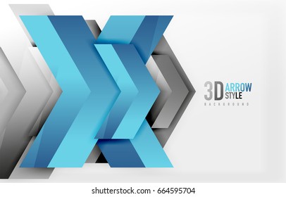 Plano de fundo de seta tecno, projeto de modelo de vetor