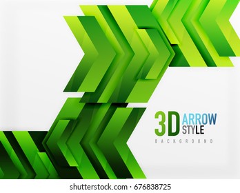 Techno arrow background, vector template design