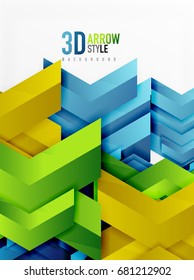 Plano de fundo de seta tecno, projeto de modelo de vetor
