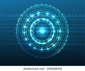 Techno background blue