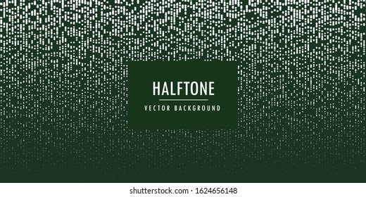 Techno background with glowing dots, hi-tech concept, green color