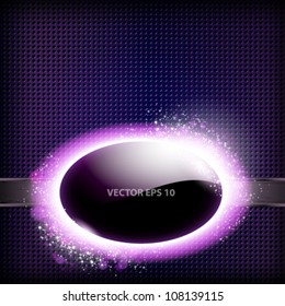 Techno background with light frame.