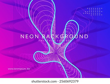 Techno Banner. Music Festival Graphic. Discotheque Background. Pink Dj Magazine. Green Sound Set. Nightclub Disco Invitation. Concert Cover. Blue Techno Banner