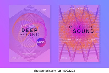 Techno Banner. Trance Cover. Fest Festival Graphic. Pink Edm Poster. Blaues Musikdesign. Partyflyer. Psychedelic Disco Einladung. Green Techno Banner