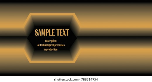 Techno business card with text in brown tones