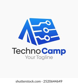 Techno Camp Logo Design Template. Good for Business, Agency, Community and Organization