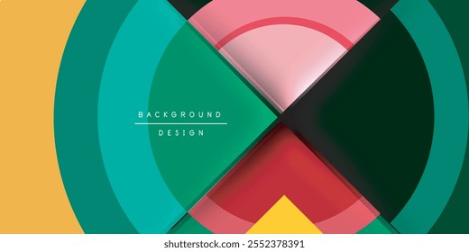 Techno circles and semi circles. Vector Illustration For Wallpaper, Banner, Background, Card, Book Illustration, landing page