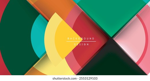 Techno circles and semi circles. Vector Illustration For Wallpaper, Banner, Background, Card, Book Illustration, landing page
