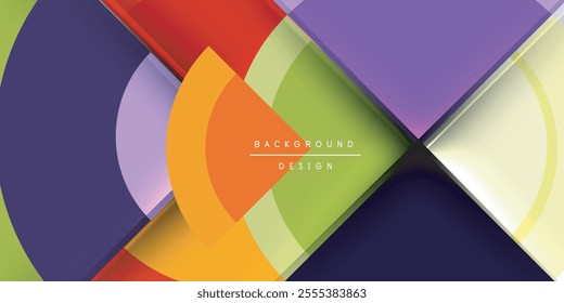 Techno circles and semi circles. Vector Illustration For Wallpaper, Banner, Background, Card, Book Illustration, landing page