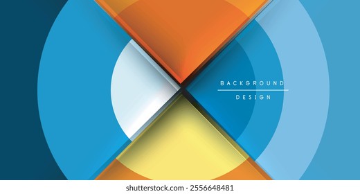 Techno circles and semi circles. Vector Illustration For Wallpaper, Banner, Background, Card, Book Illustration, landing page