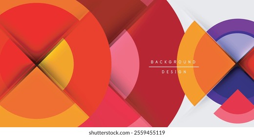 Techno circles and semi circles. Vector Illustration For Wallpaper, Banner, Background, Card, Book Illustration, landing page