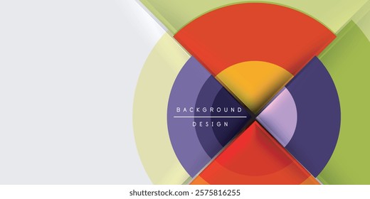 Techno circles and semi circles. Vector Illustration For Wallpaper, Banner, Background, Card, Book Illustration, landing page