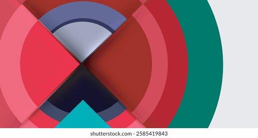 Techno circles and semi circles. Vector Illustration For Wallpaper, Banner, Background, Card, Book Illustration, landing page