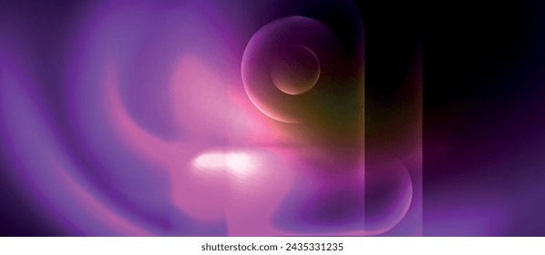 Techno concept with neon circles geometric design. Vector Illustration For Wallpaper, Banner, Background, Card, Book Illustration, landing page