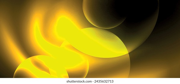 Concepto tecno con diseño geométrico de círculos de neón. Ilustración vectorial para fondo de pantalla, banner, fondo, tarjeta, ilustración de libro, página de destino