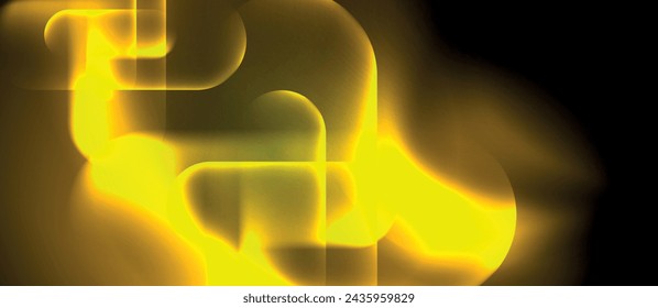 Techno concept with neon circles geometric design. Vector Illustration For Wallpaper, Banner, Background, Card, Book Illustration, landing page