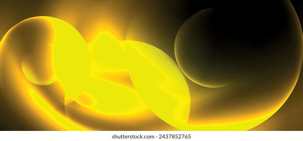 Techno concept with neon circles geometric design. Vector Illustration For Wallpaper, Banner, Background, Card, Book Illustration, landing page