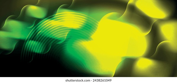 Techno concept with neon circles geometric design. Vector Illustration For Wallpaper, Banner, Background, Card, Book Illustration, landing page