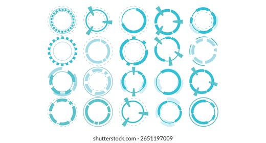 Conjunto de Anel de Elementos Techno