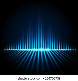 Techno equalizer illustration, abstract technology vector background
